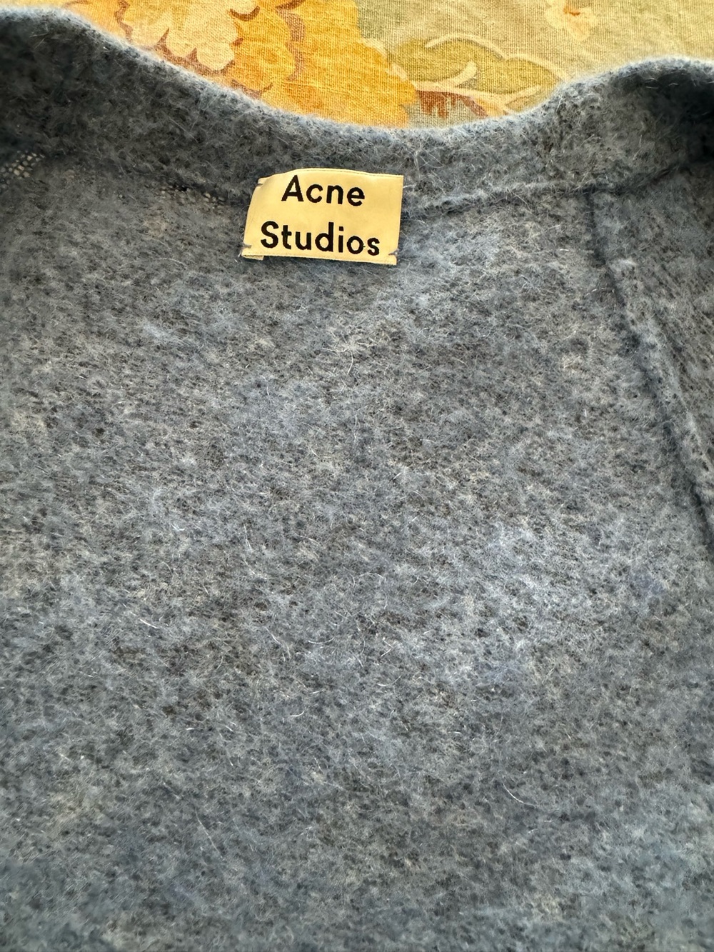 Acne women cardigan blue /gray Wool Blend Sweater